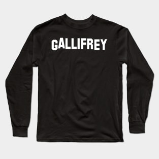 Gallifrey Hollywood Style Sign Long Sleeve T-Shirt